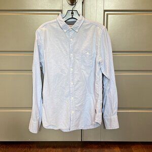 Brave Soul Men's chambray oxford shirt sz M in lt blue